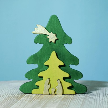 Karácsonyfa, arany, Bumbu Toys