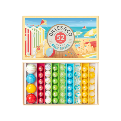 Billes & CO üveggolyó szett - Beau Rivage // Gyönyörű part