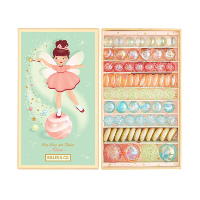 Billes & CO üveggolyó szett - Pink Fairy Treasure