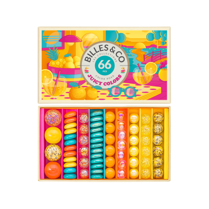 Billes & CO üveggolyó szett - Juicy Colors