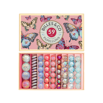 Billes & CO üveggolyó szett - Különleges pillangók