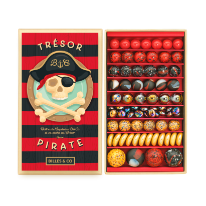 Billes & CO üveggolyó szett - Pirate Trasure