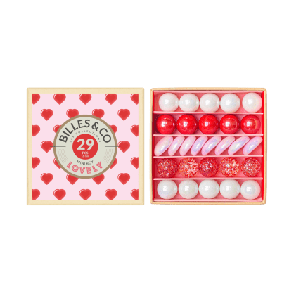 Billes & CO üveggolyó szett - Lovely, kis doboz