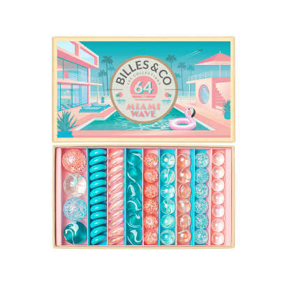 Billes & CO üveggolyó szett - Miami Wave