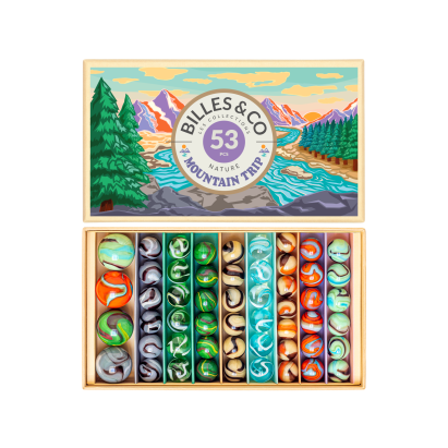 Billes & CO üveggolyó szett - Hegyi kaland // Mountain trip