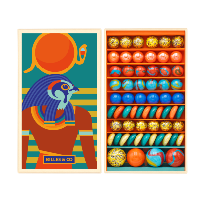 Billes & CO üveggolyó szett - Egyiptom // Anubis