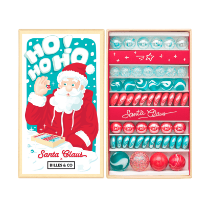 Billes & CO üveggolyó szett - Mikulás