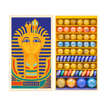 Billes & CO üveggolyó szett - Egyiptom // Tutankhamon
