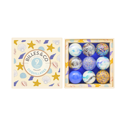 Billes & CO üveggolyó szett - Kagylók, nagy üveggolyók