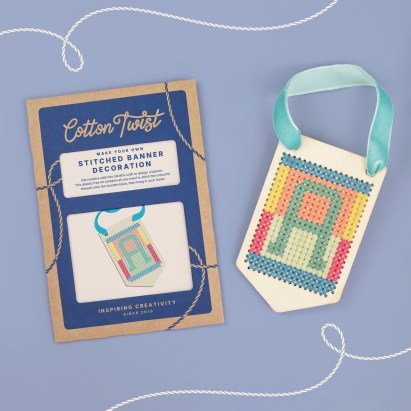 Cotton Twist - DIY hímzett ajtódísz