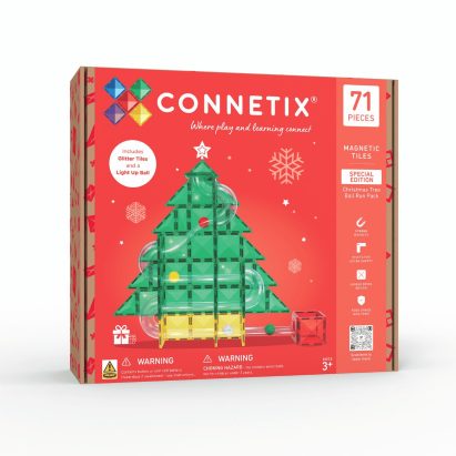 CONNETIX Christmas Tree Ball Run // Karácsonyi Golyópálya - 71 db