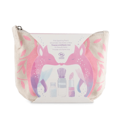 Namaki „Pink Fox” csillogó neszesszer- és sminkszett