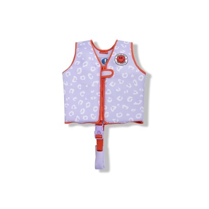 Swim Essentials úszómellény - Lila leopárd, 3-6 év