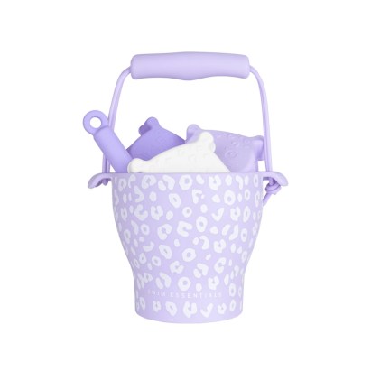 Swim Essentials homokozószett – lila leopárd