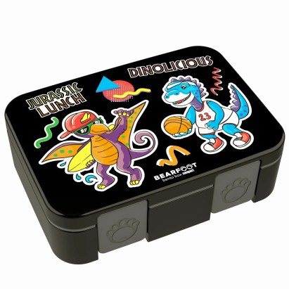 Bearfoot Bento Box Compact uzsonnásdoboz - Dínók, 650 ml