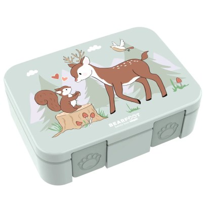 Bearfoot Bento Box Compact uzsonnásdoboz - Erdei barátok, 650 ml