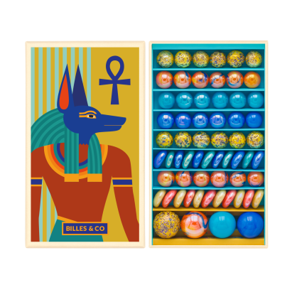 Billes & CO üveggolyó szett - Egyiptom // Anubis
