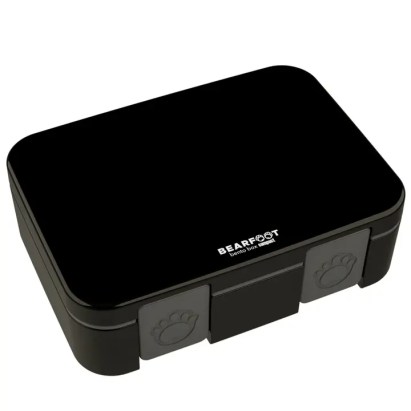 Bearfoot Bento Box Compact uzsonnásdoboz - Fekete, 1000 ml