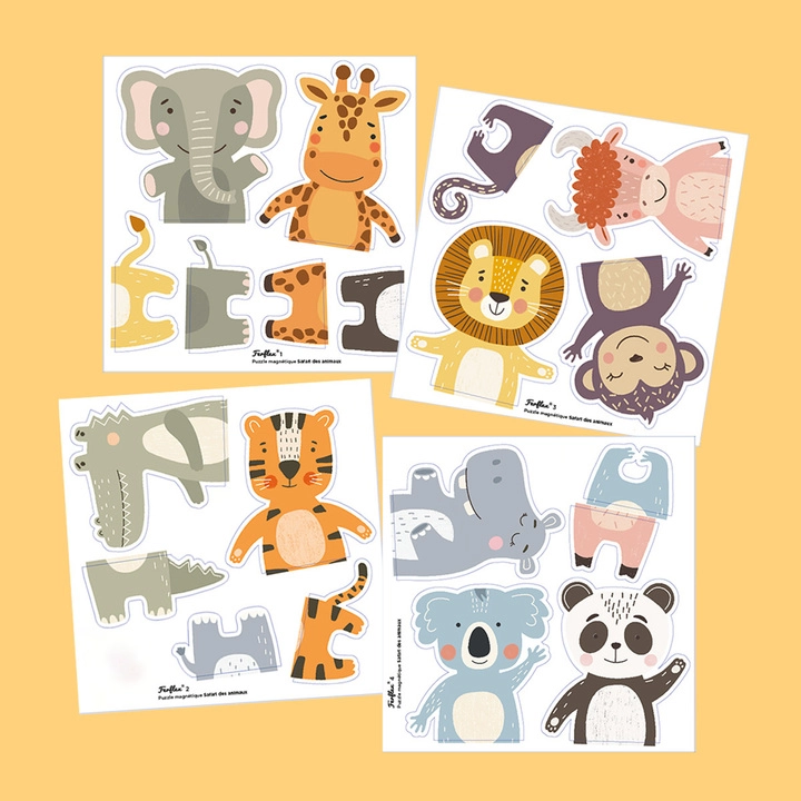 Ferflex mágneses állatos puzzle – Safari