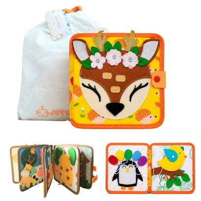 Joymaxx Montessori csendeskönyv - Őzike